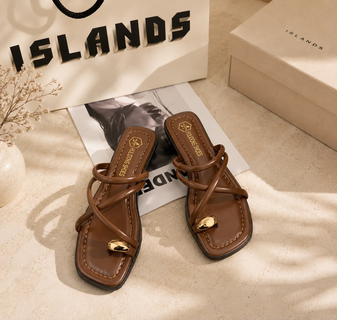 The Riviera Sandal — Crisscross Strap Slide