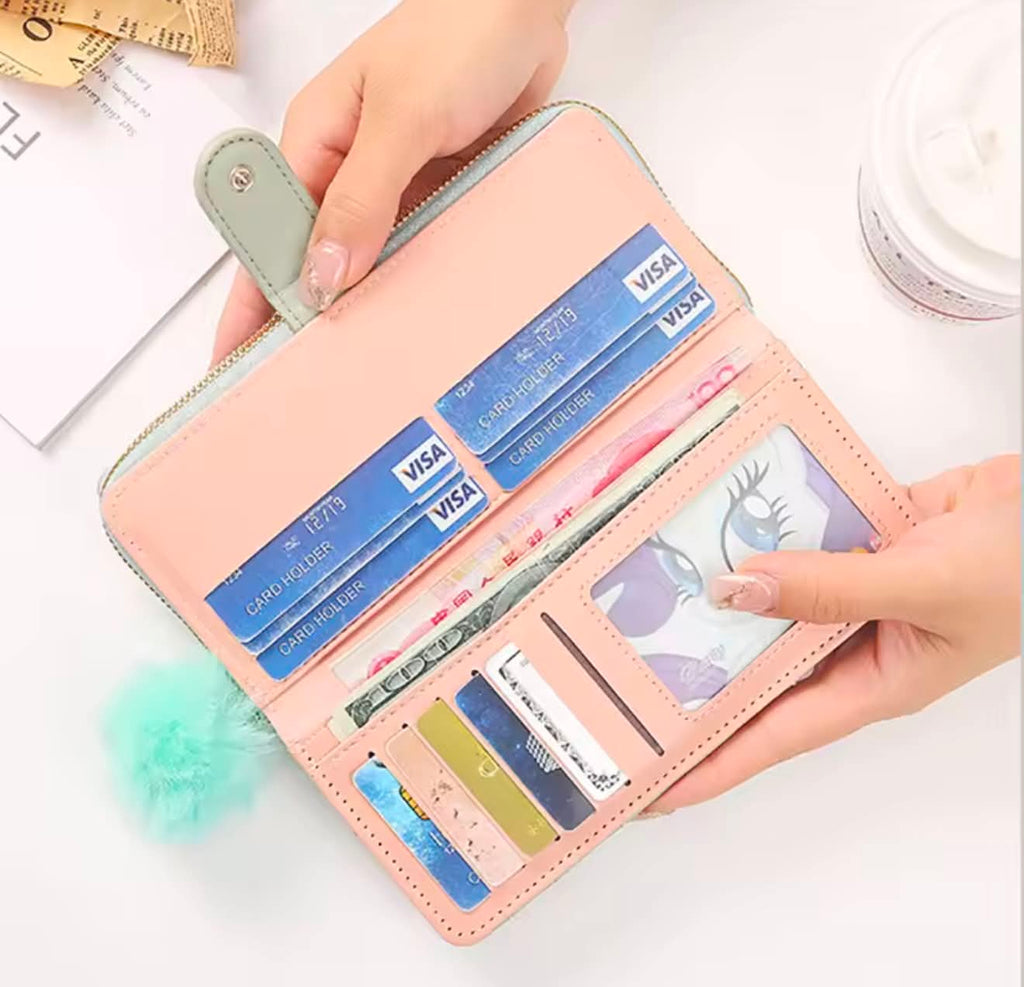 legant Quilted Zip Wallet for Women
