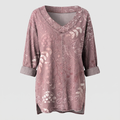 ELVERA LEAF PRINT BLOUSE