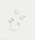 Pack de 2 pendientes de aro y ear cuff
