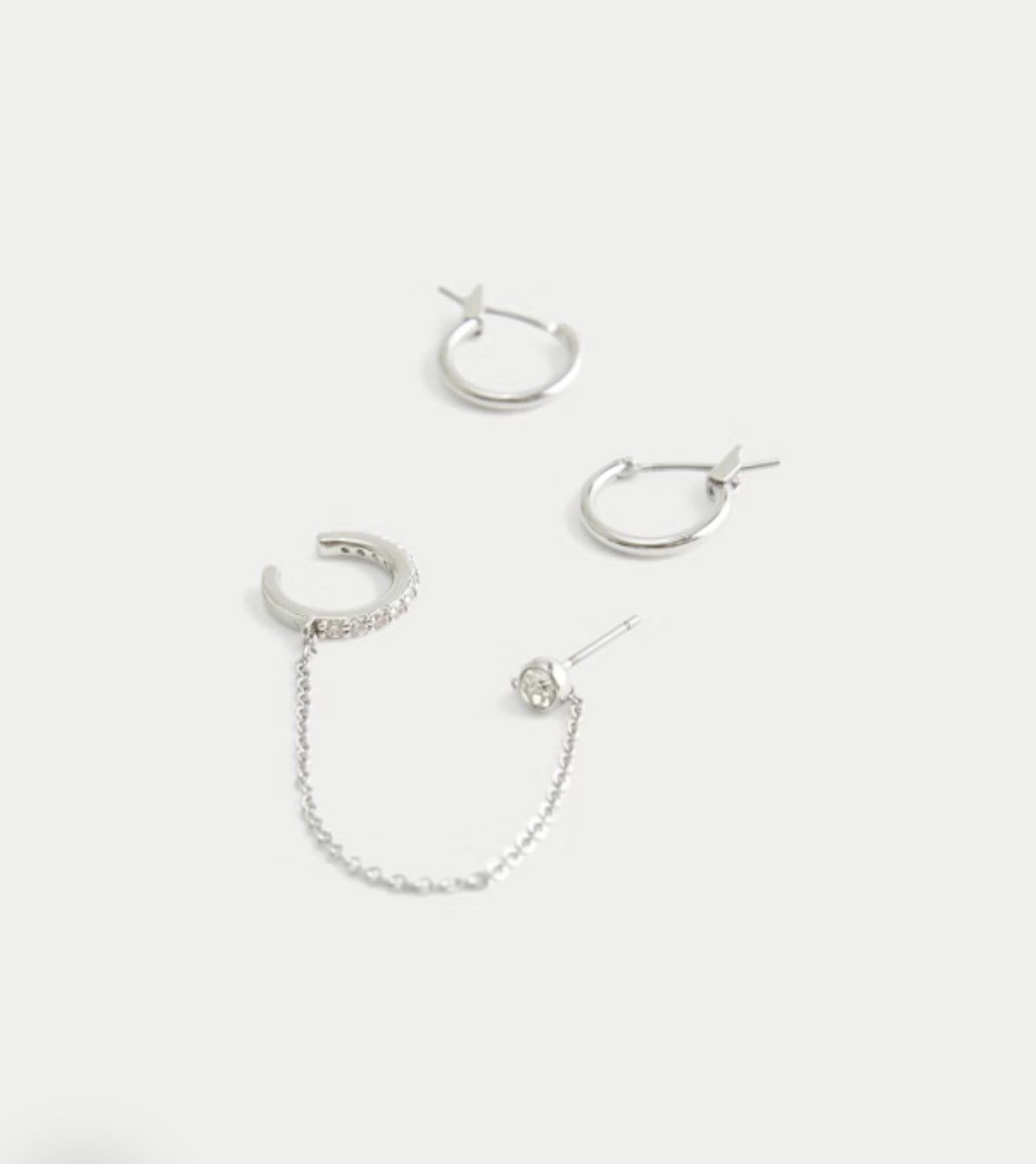 Pack de 2 pendientes de aro y ear cuff