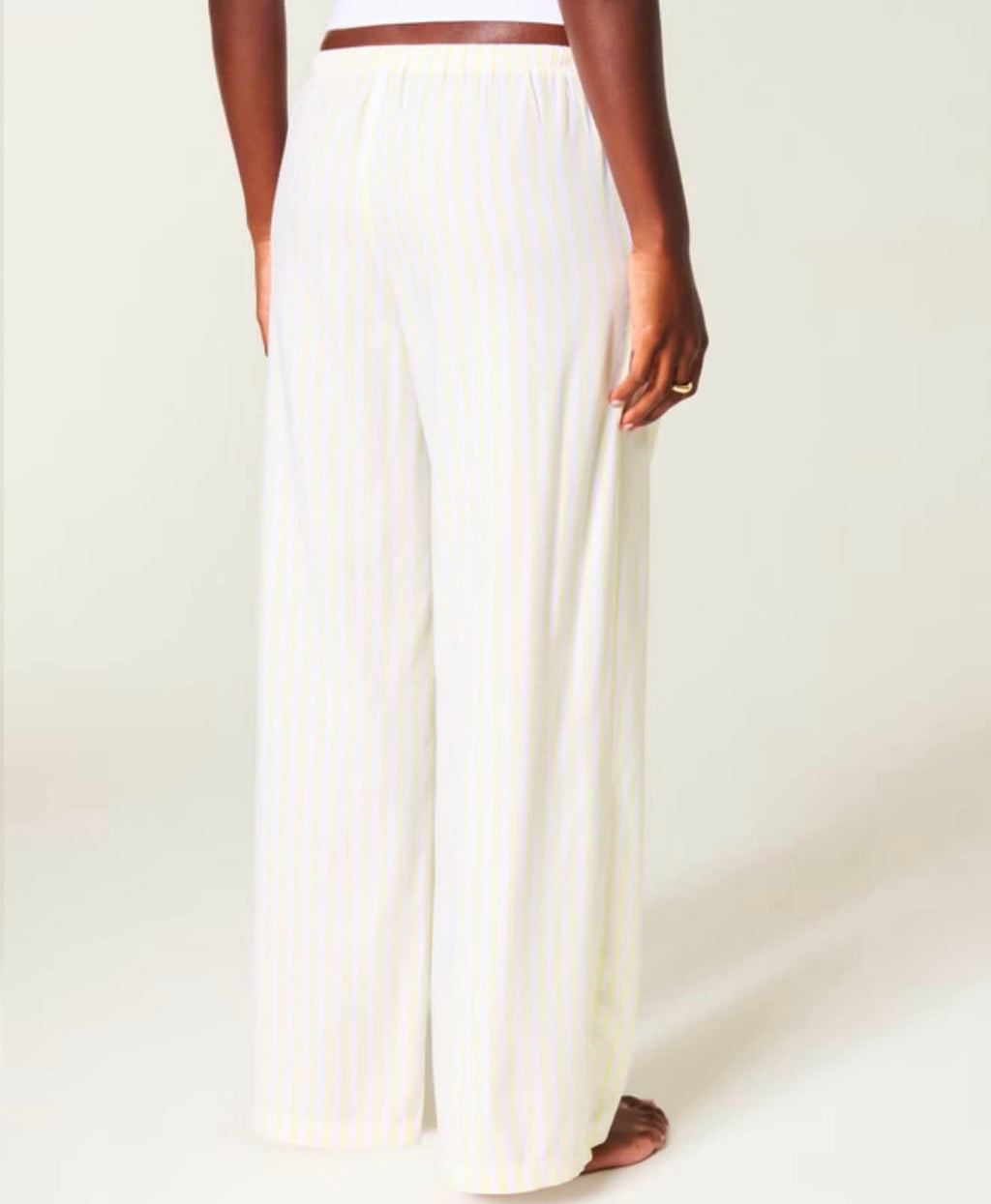 Pantalones de pierna ancha Oxford