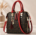 Luxury Monogram Handbag with Tassel Charm