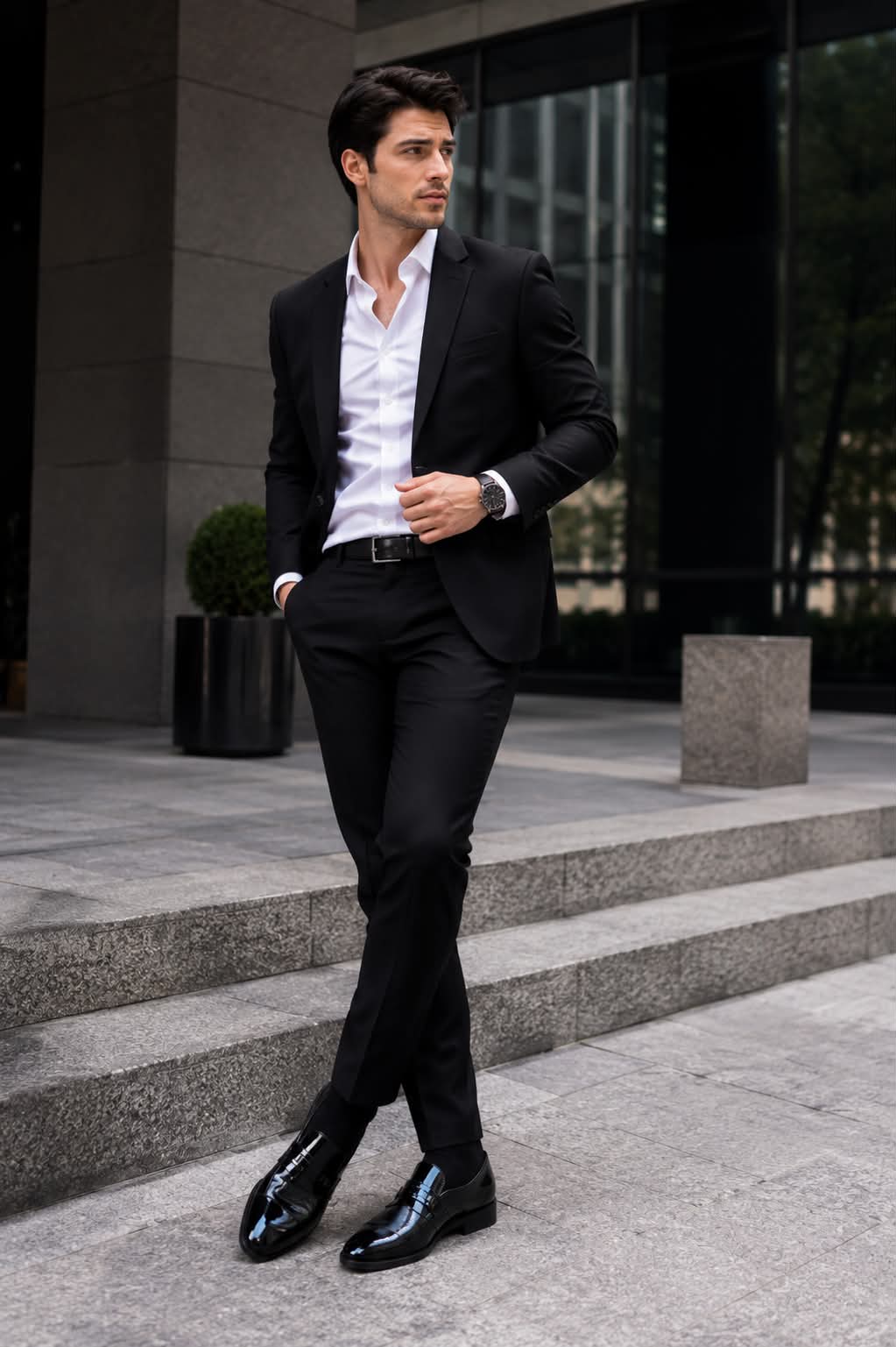 The Executive Oxford — Minimalist Leather Business Shoe