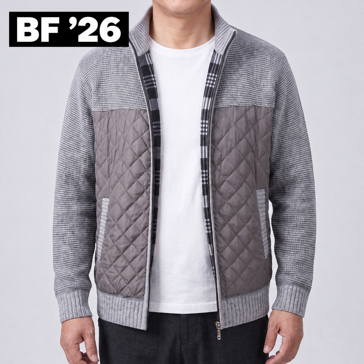 CLASSIC QUILTED KNIT JACKET