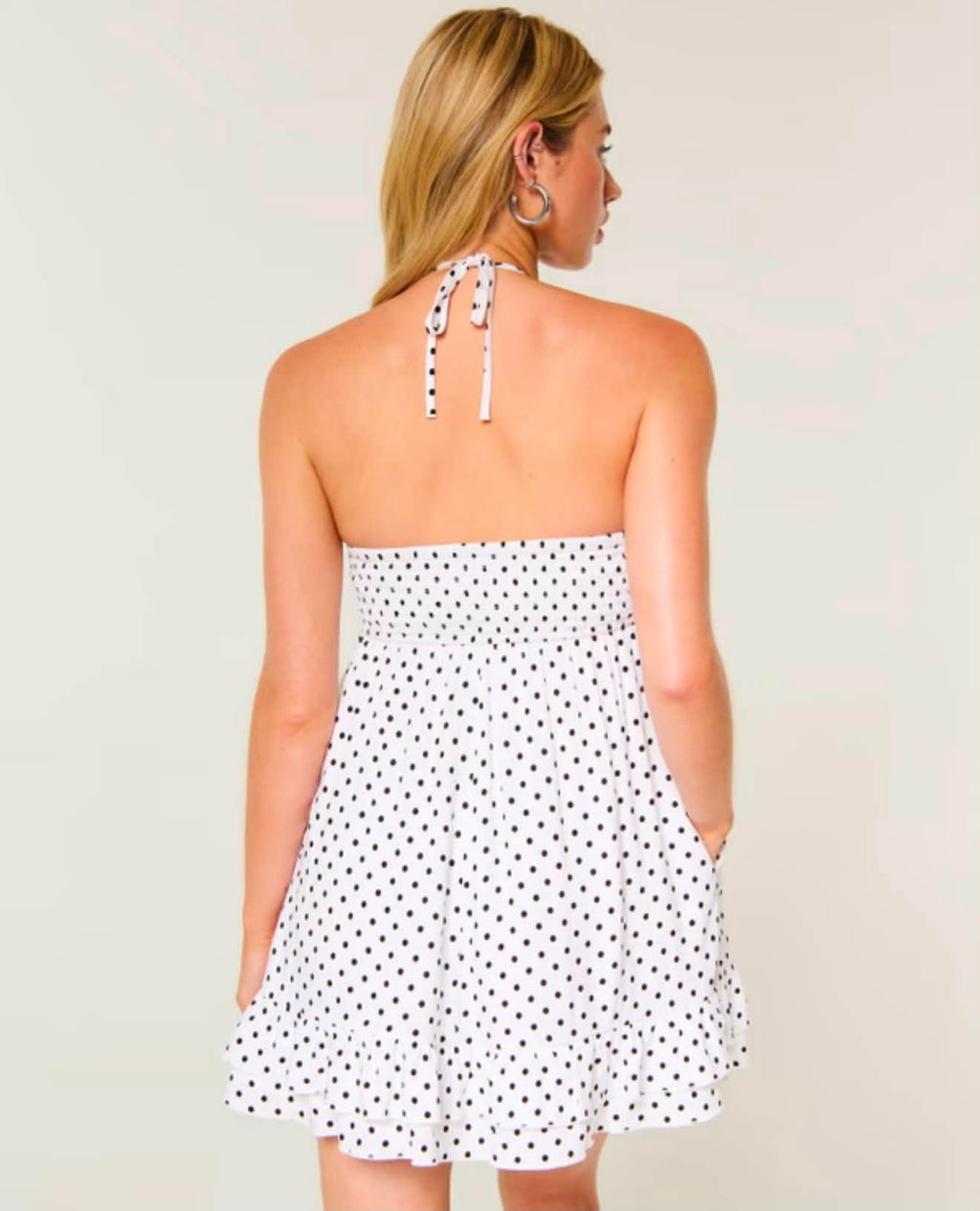Polka Dot Strapless Mini Dress