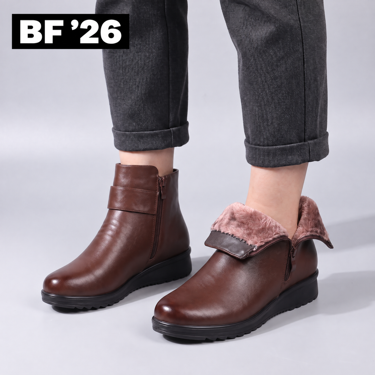 CLASSIC BUCKLE ANKLE BOOTS