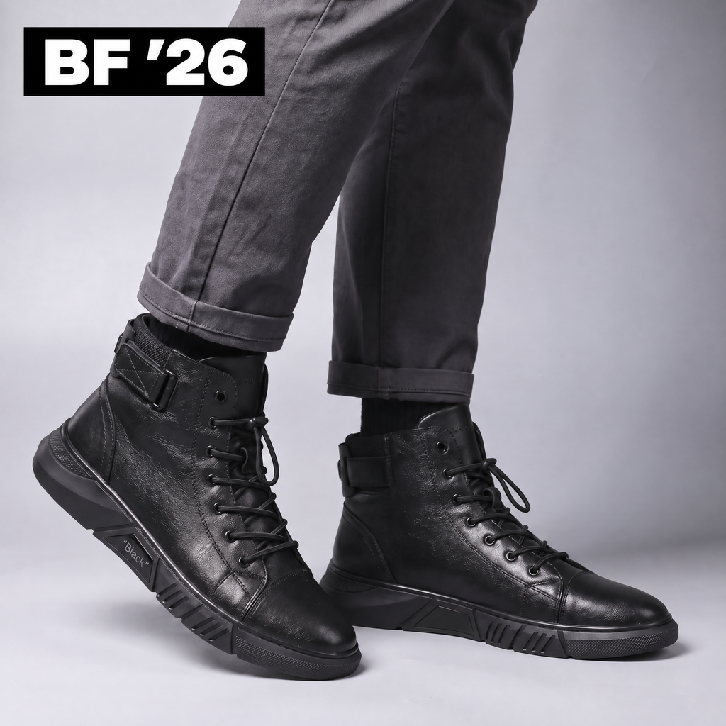 CLASSIC LEATHER HIGH TOP BOOTS
