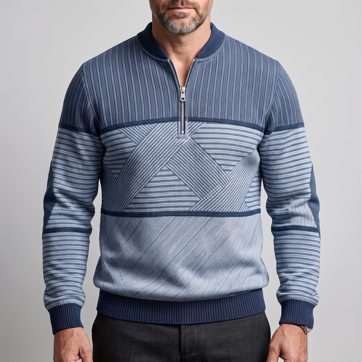CLASSIC LAYER HALF ZIP SWEATER