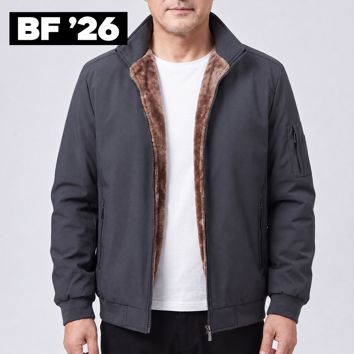 CLASSIC QUILTED BOMBER JACKET