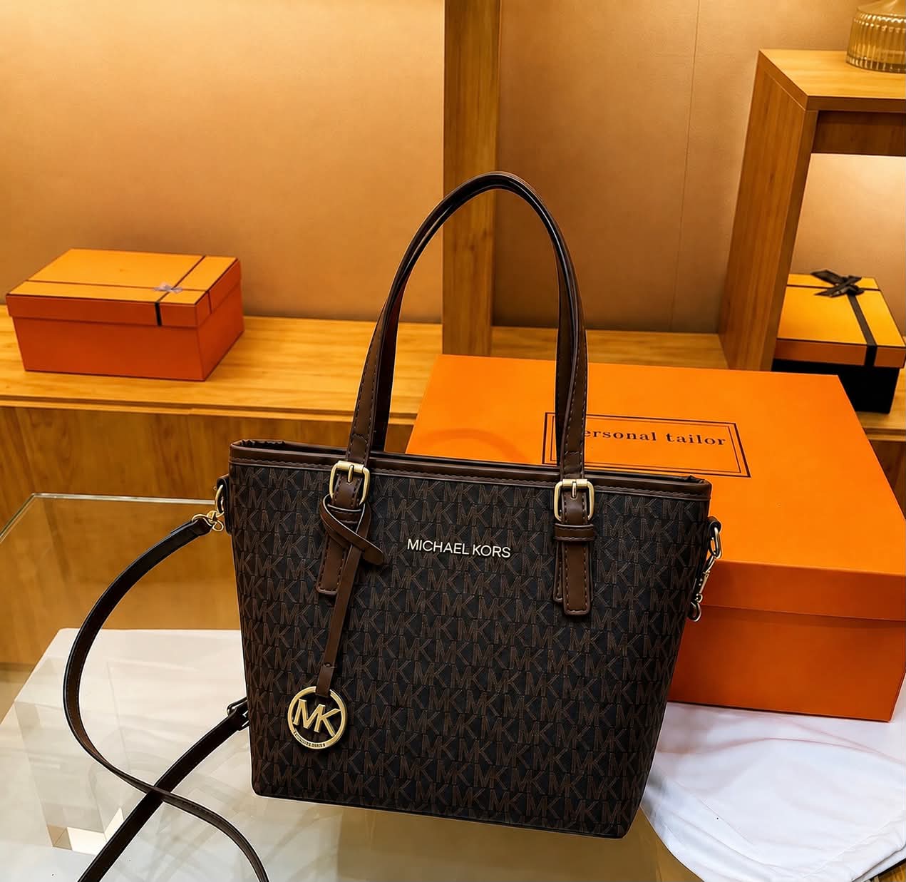 The Emblem Bag — Monogram Print Tote