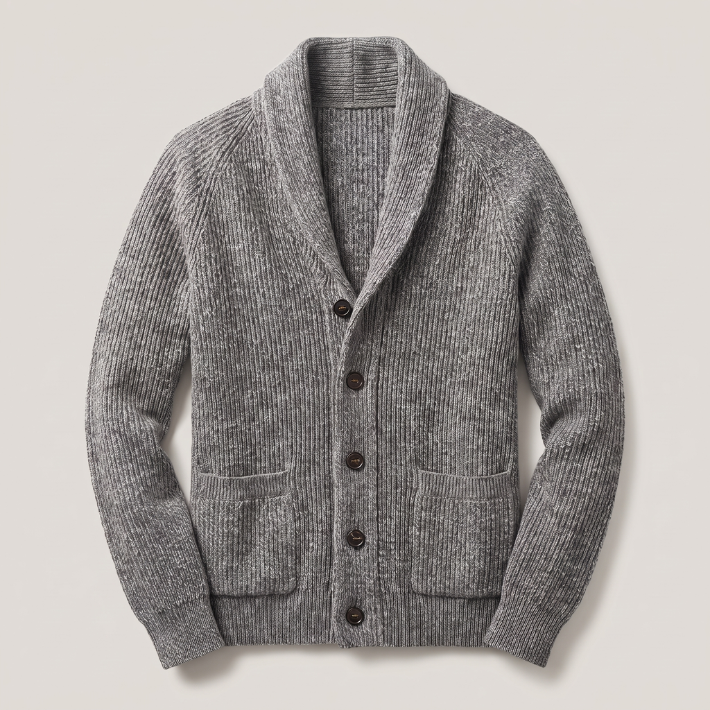 CLASSIC SHAWL COLLAR CARDIGAN