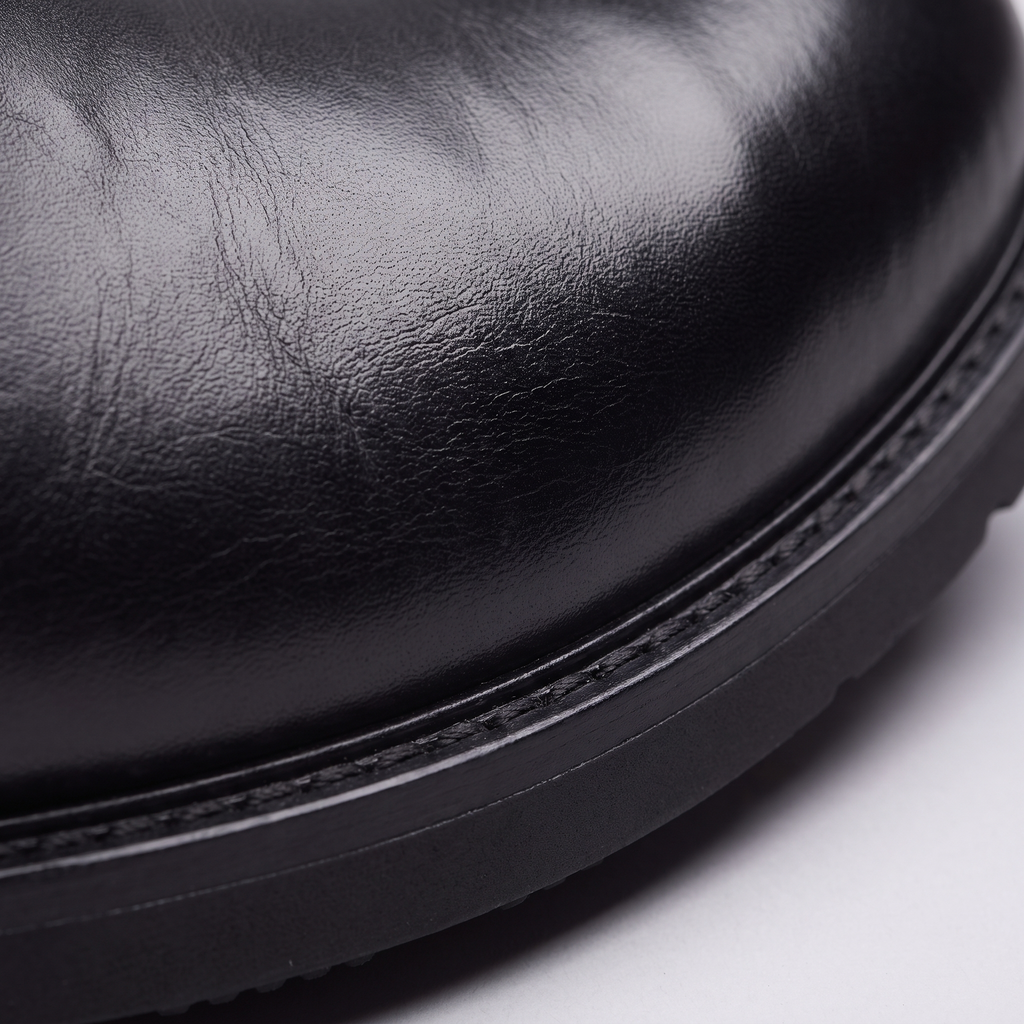 POLISHED LEATHER CHELSEA BOOTS