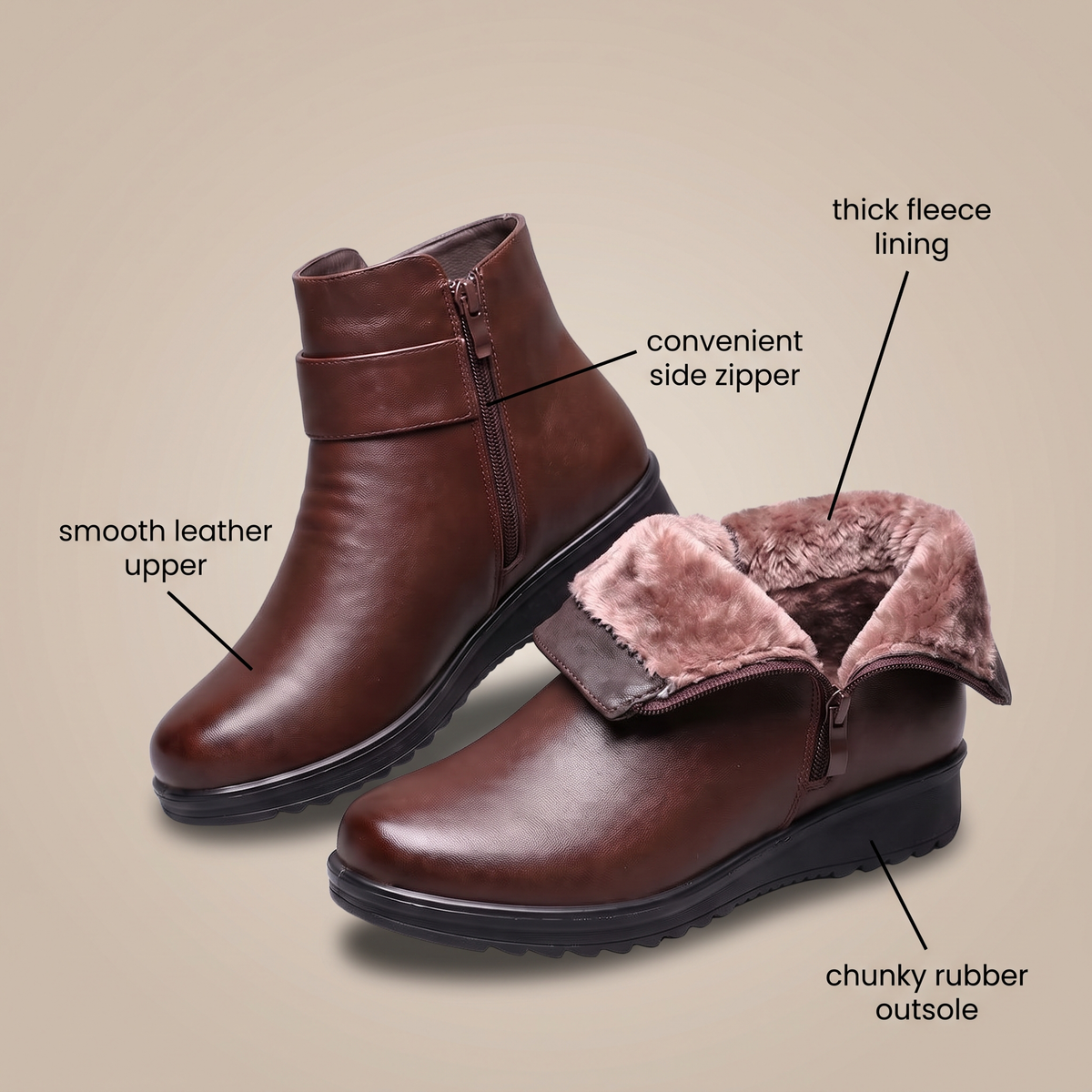 CLASSIC BUCKLE ANKLE BOOTS