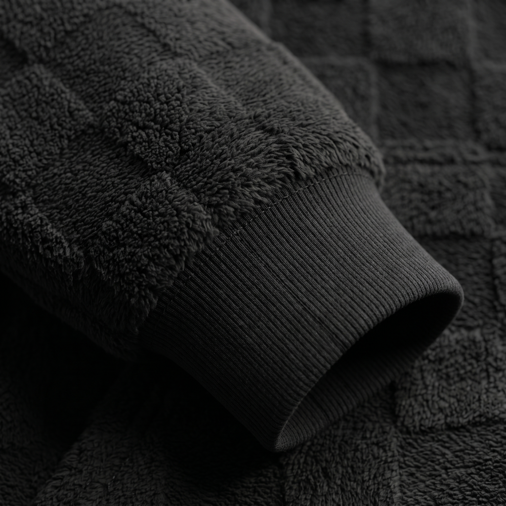COSY WAFFLE KNIT HOODIE