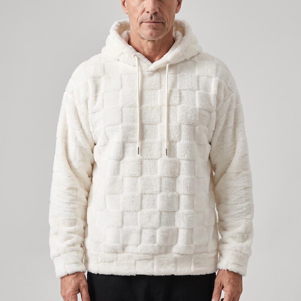 COSY WAFFLE KNIT HOODIE