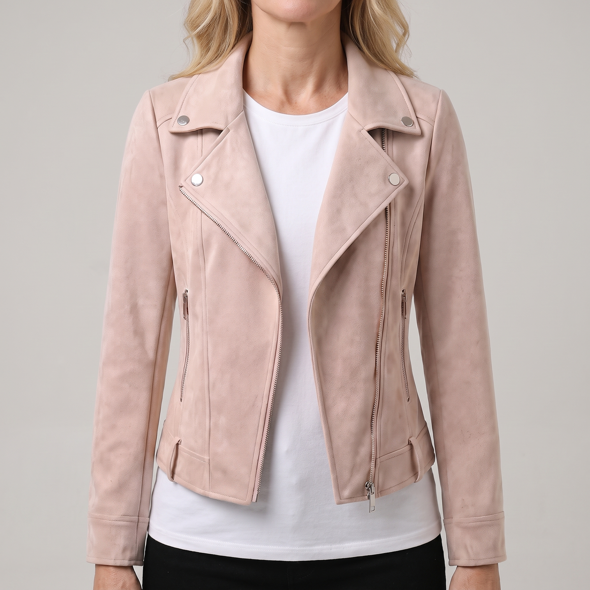 TAILORED ZIP FRONT JACKET