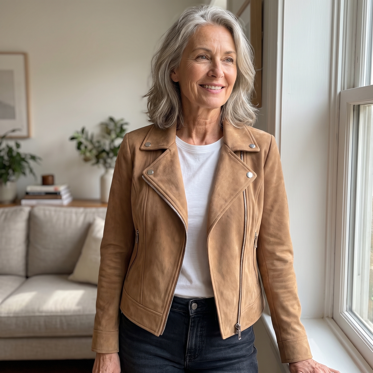 TAILORED ZIP FRONT JACKET