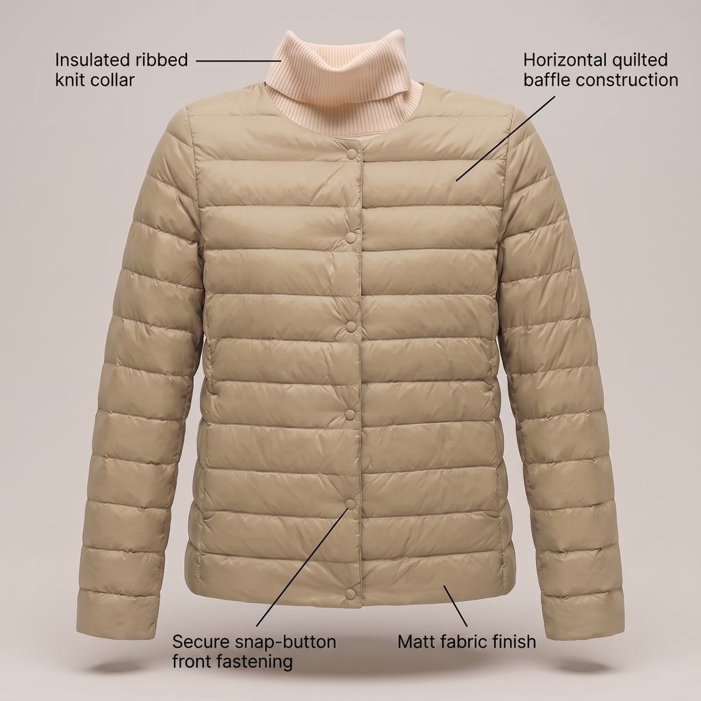 LIGHTWEIGHT QUILTED PUFFER JACKET