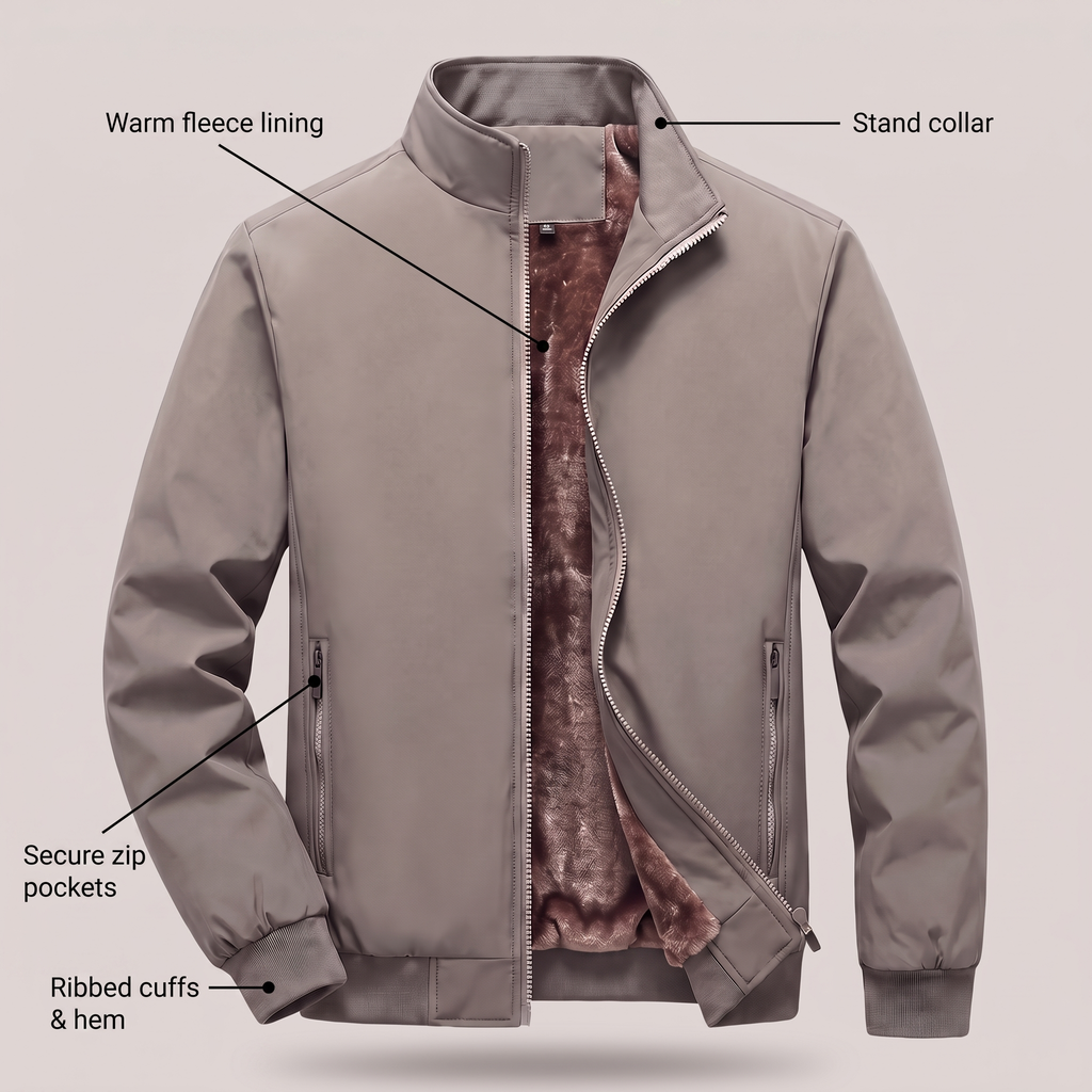 CLASSIC QUILTED BOMBER JACKET