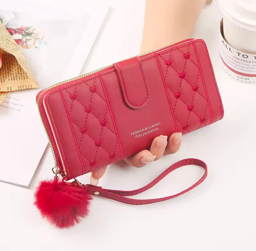 legant Quilted Zip Wallet for Women