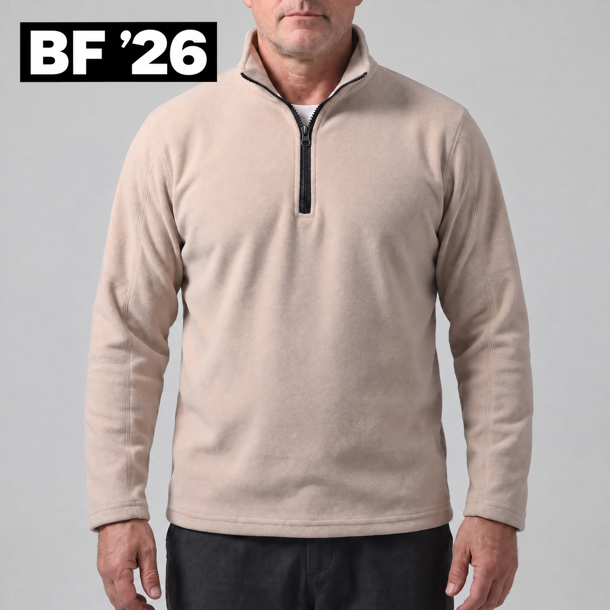 SMART STAND COLLAR SWEATSHIRT