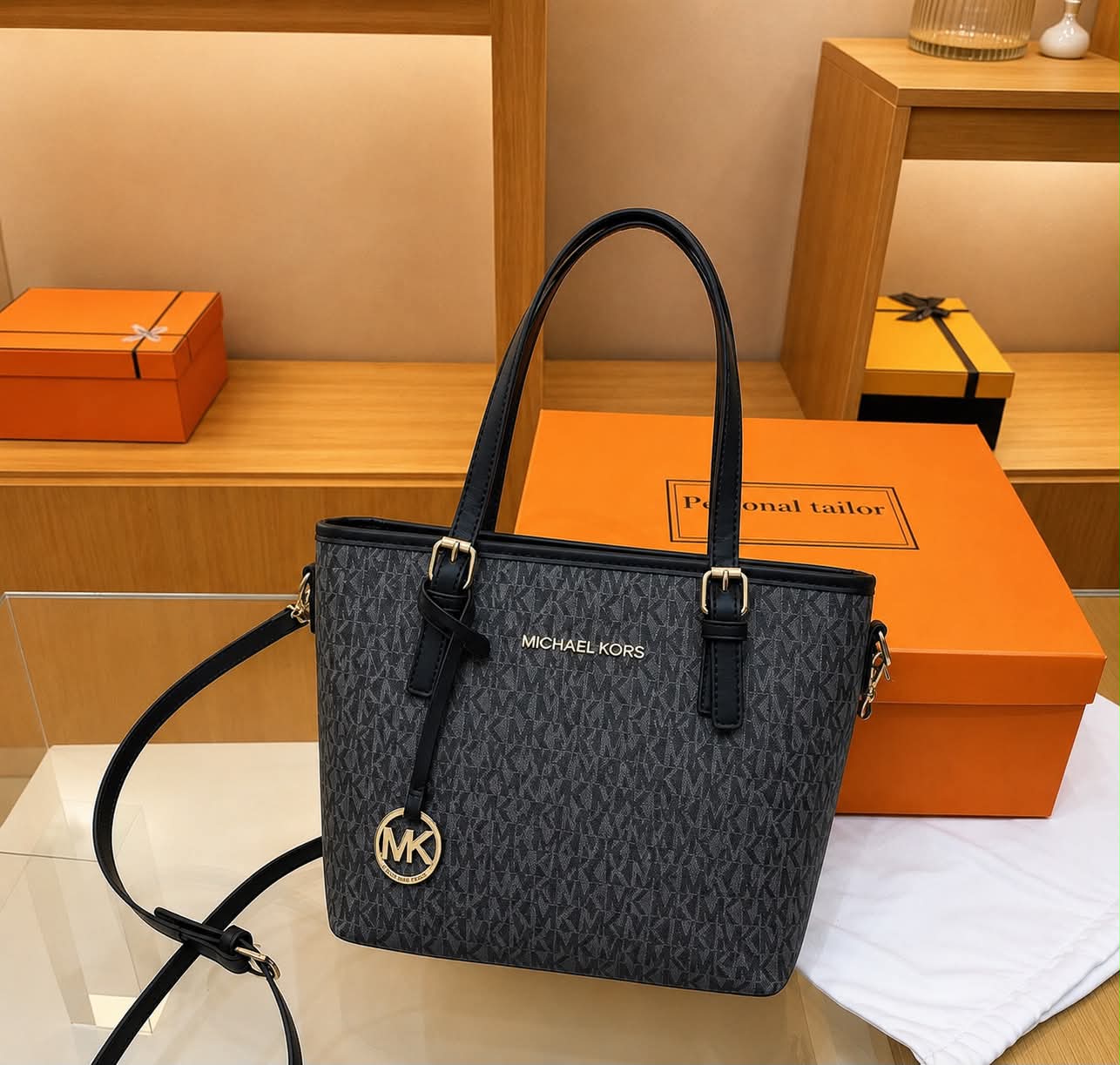 The Emblem Bag — Monogram Print Tote