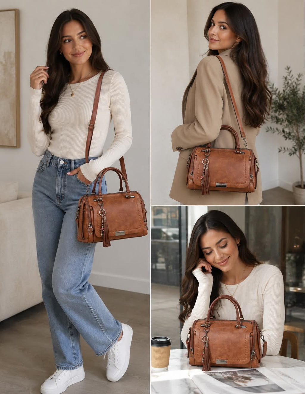 Vintage Luxe Tassel Handbag