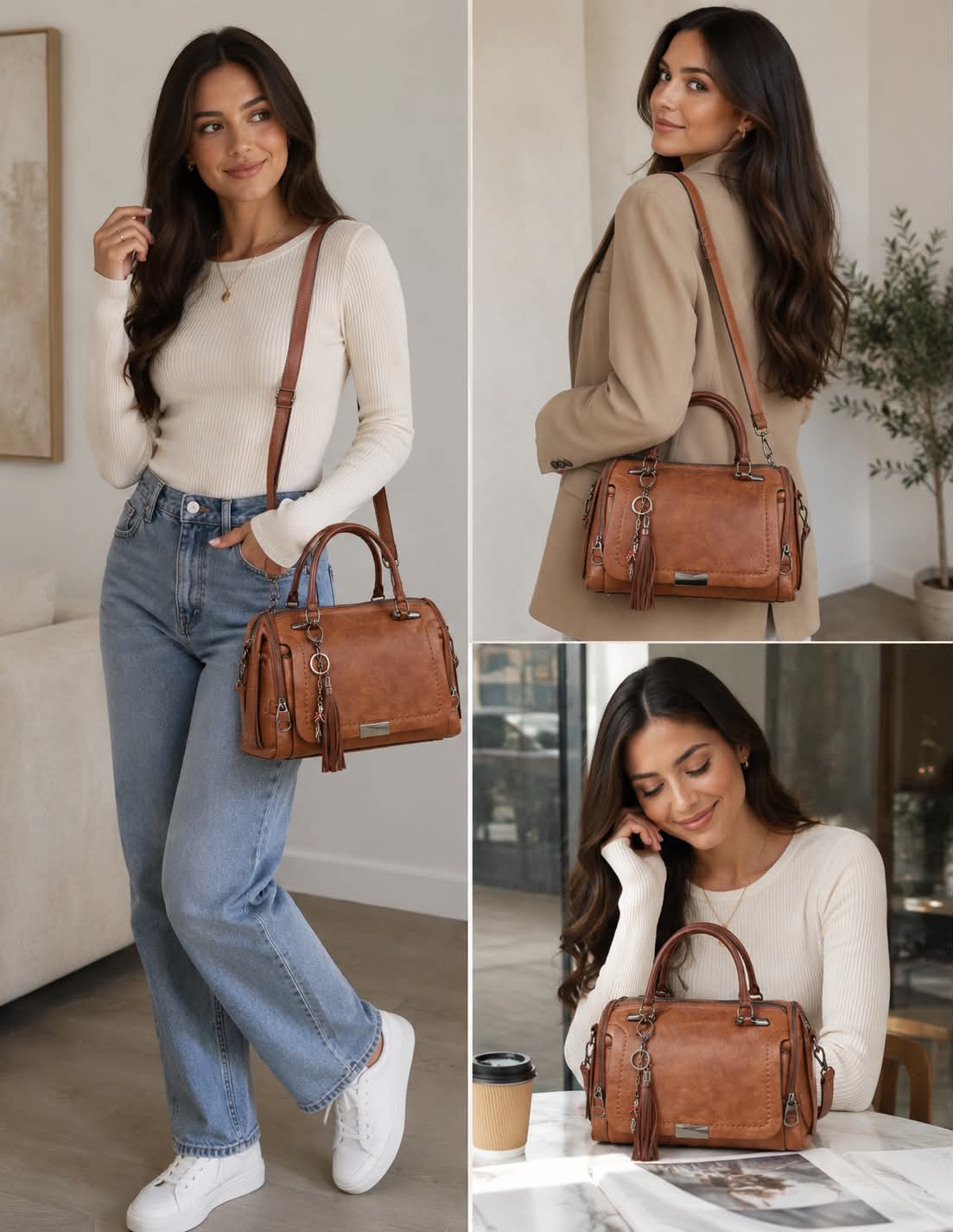 Vintage Luxe Tassel Handbag