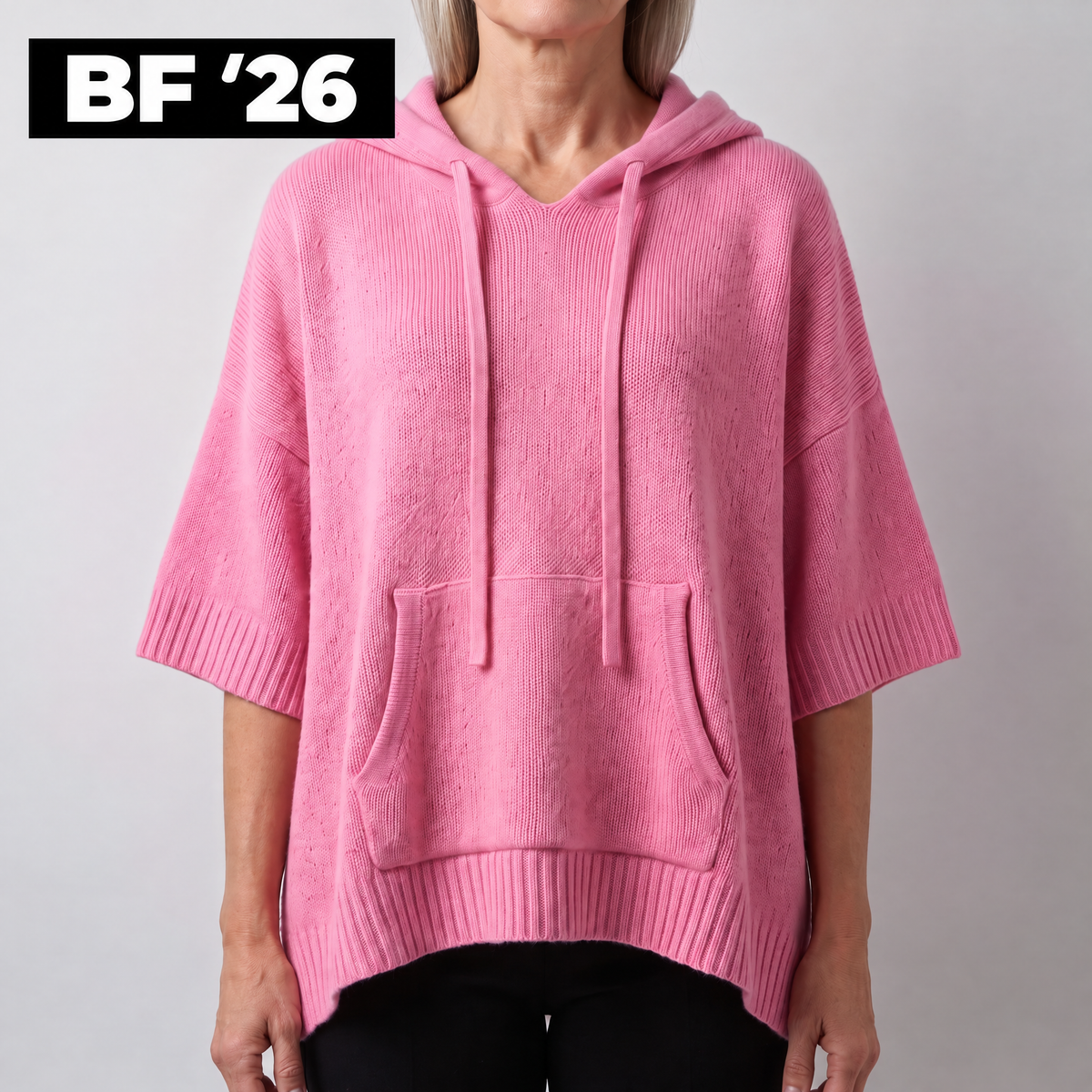 SOFT DRAPE HOODED JUMPER