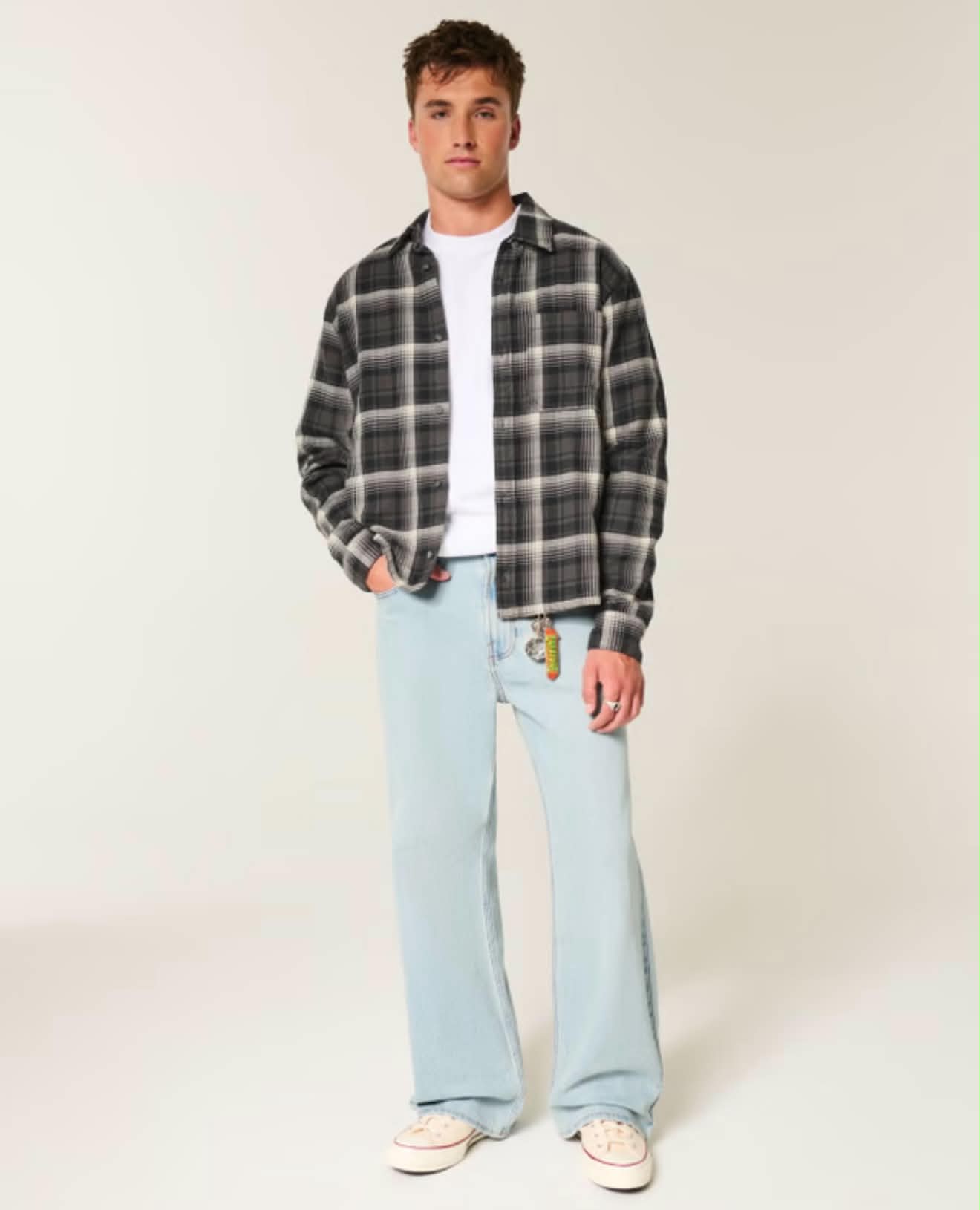 Vintage Plaid Flannel Overshirt