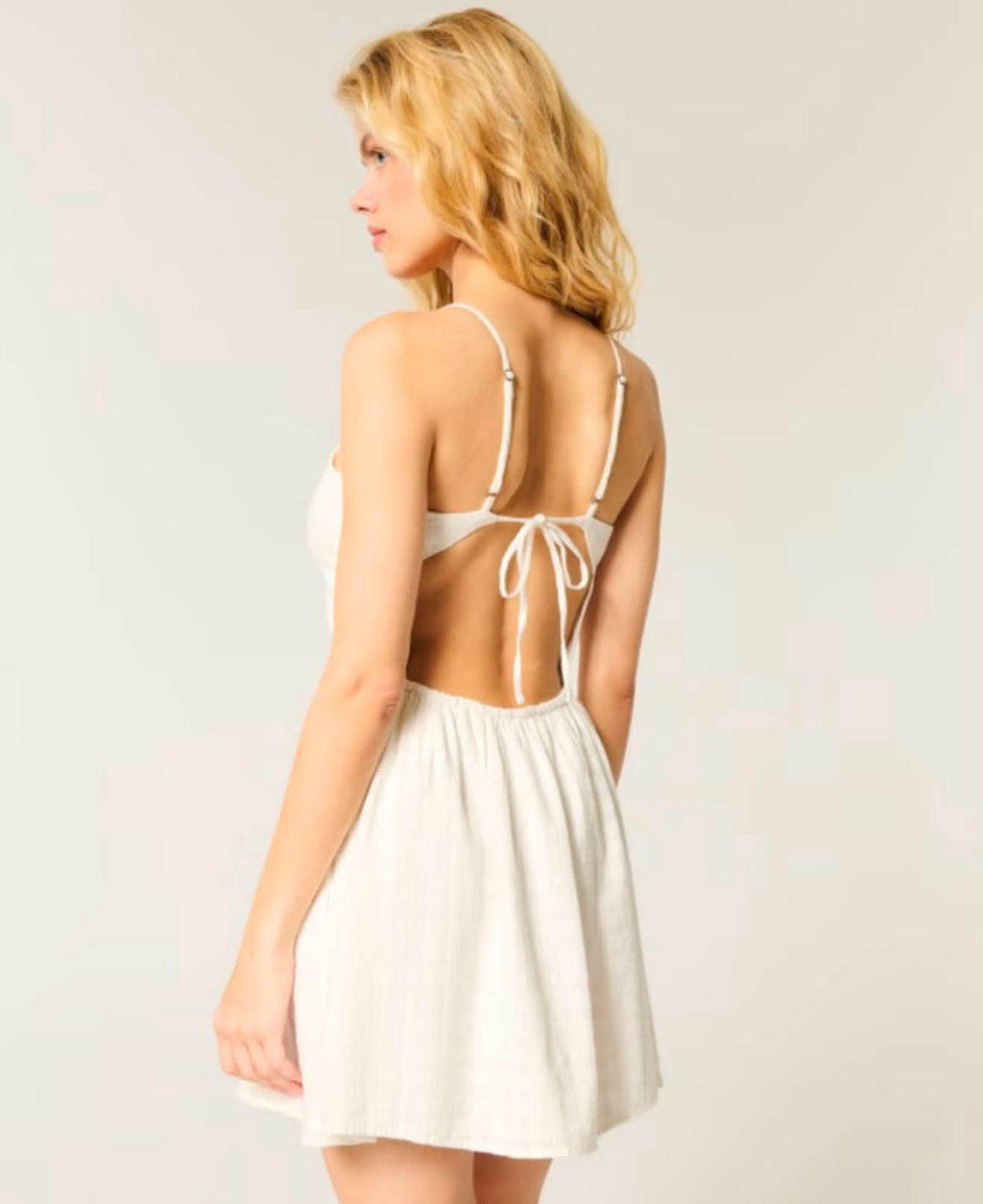 Open Back Mini Dress
