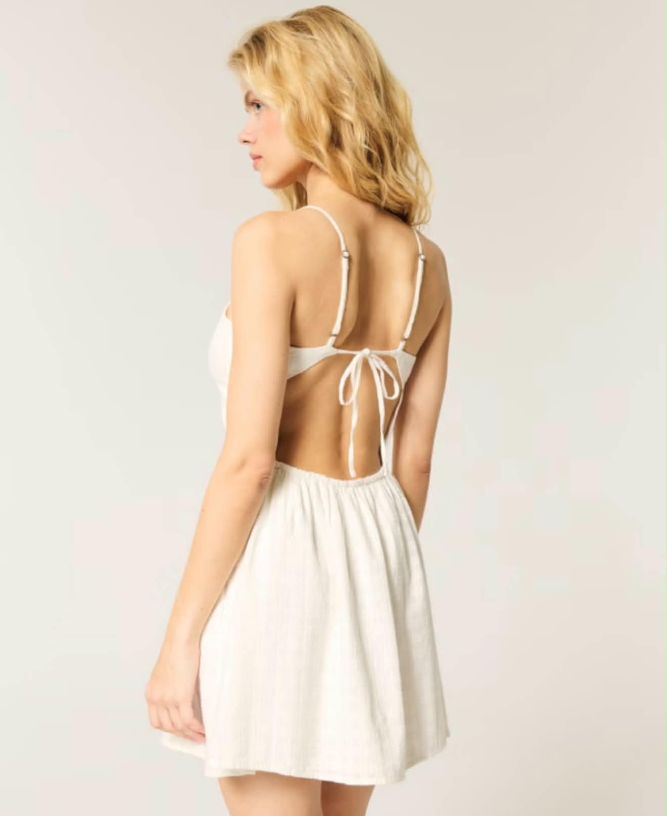Open Back Mini Dress