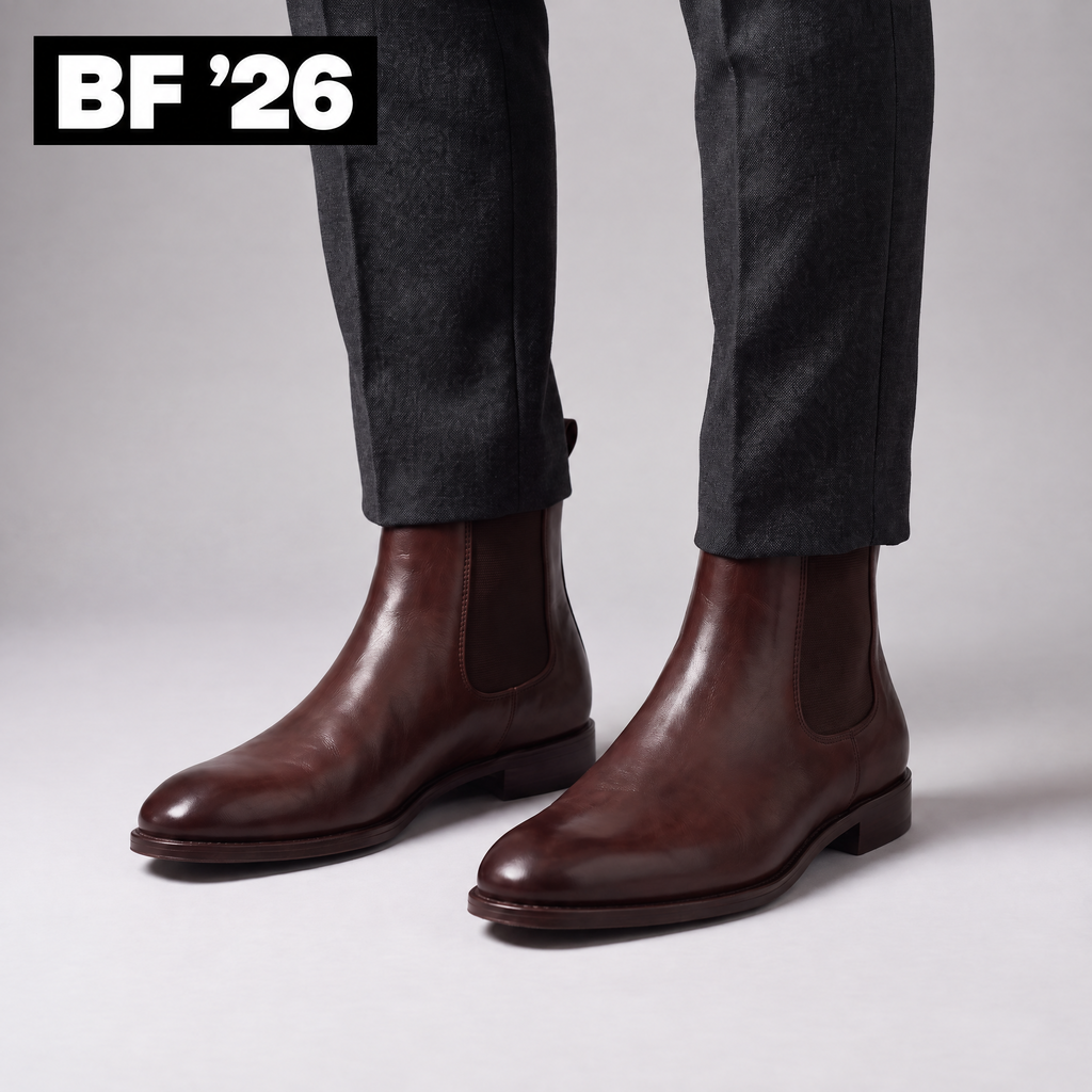 POLISHED LEATHER CHELSEA BOOTS