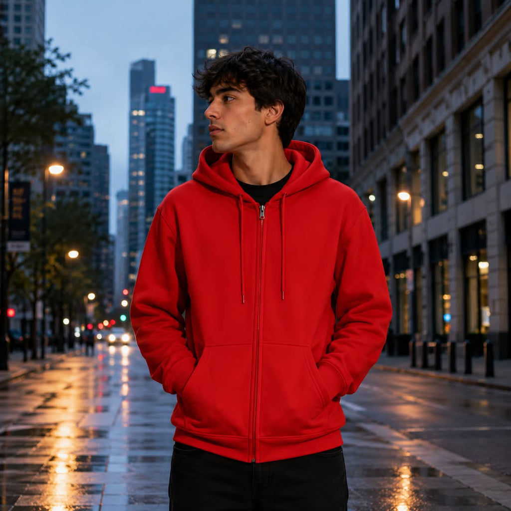 Unisex Essential Zip-Up Hoodie
