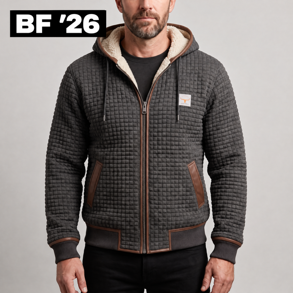 THERMAL WAFFLE FLEECE JACKET