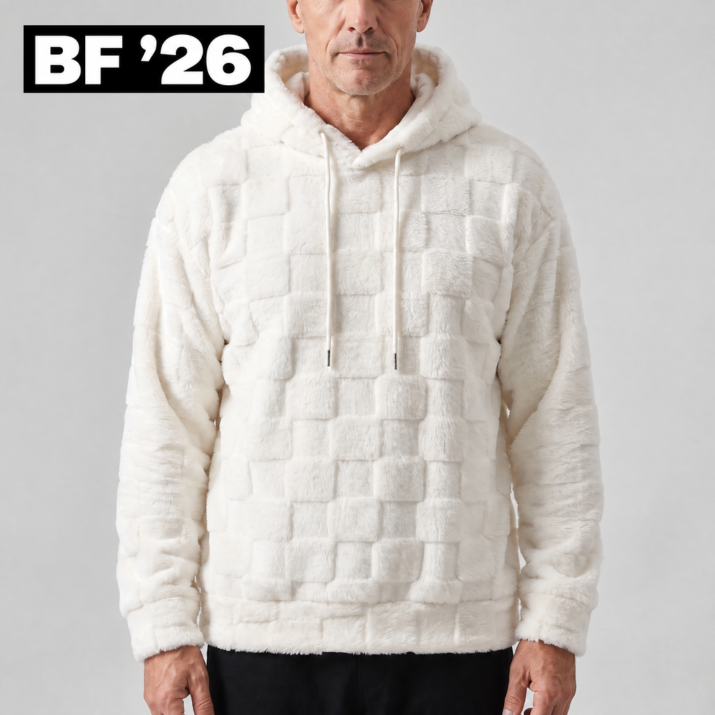 COSY WAFFLE KNIT HOODIE