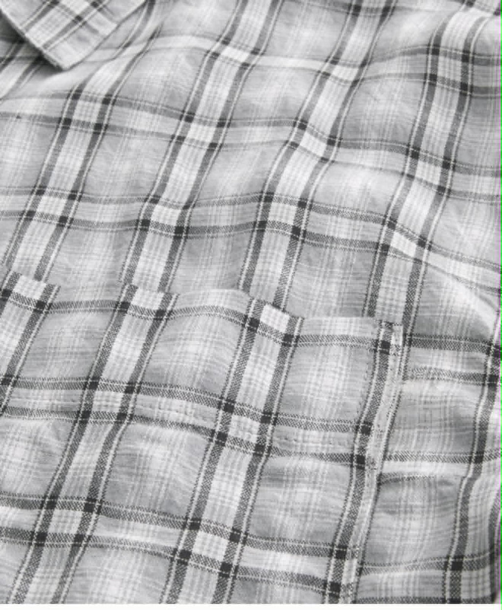 Men’s Short Sleeve Plaid Seersucker Shirt