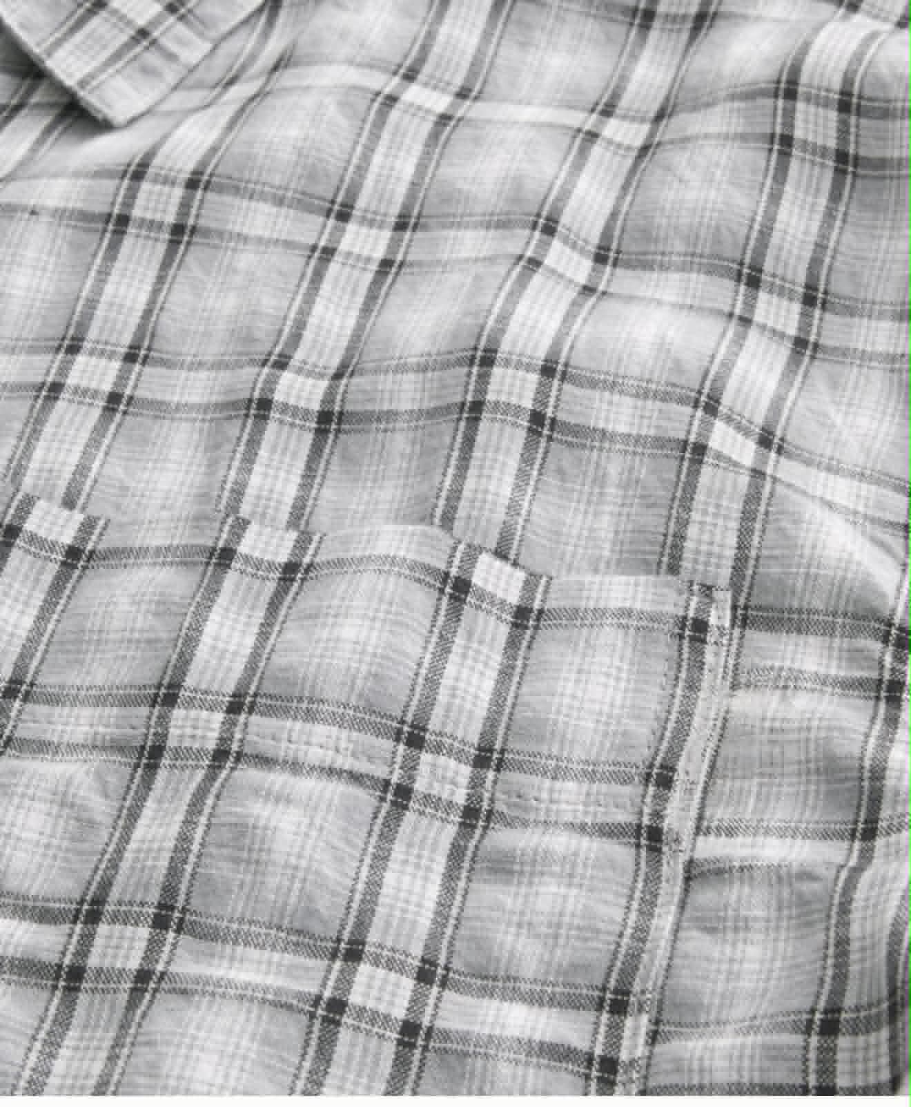 Men’s Short Sleeve Plaid Seersucker Shirt