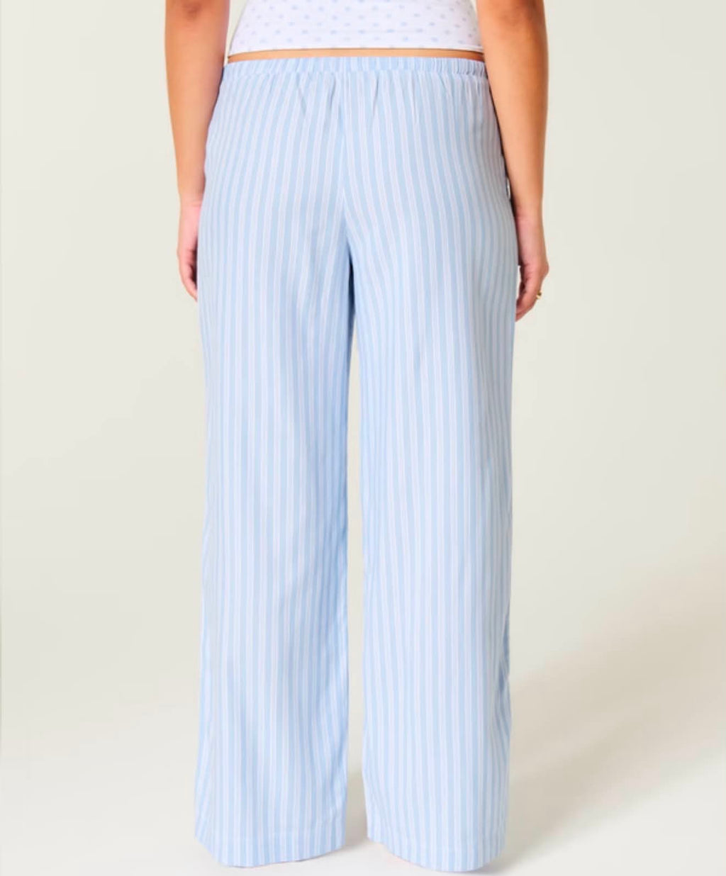 Pantalones de pierna ancha Oxford