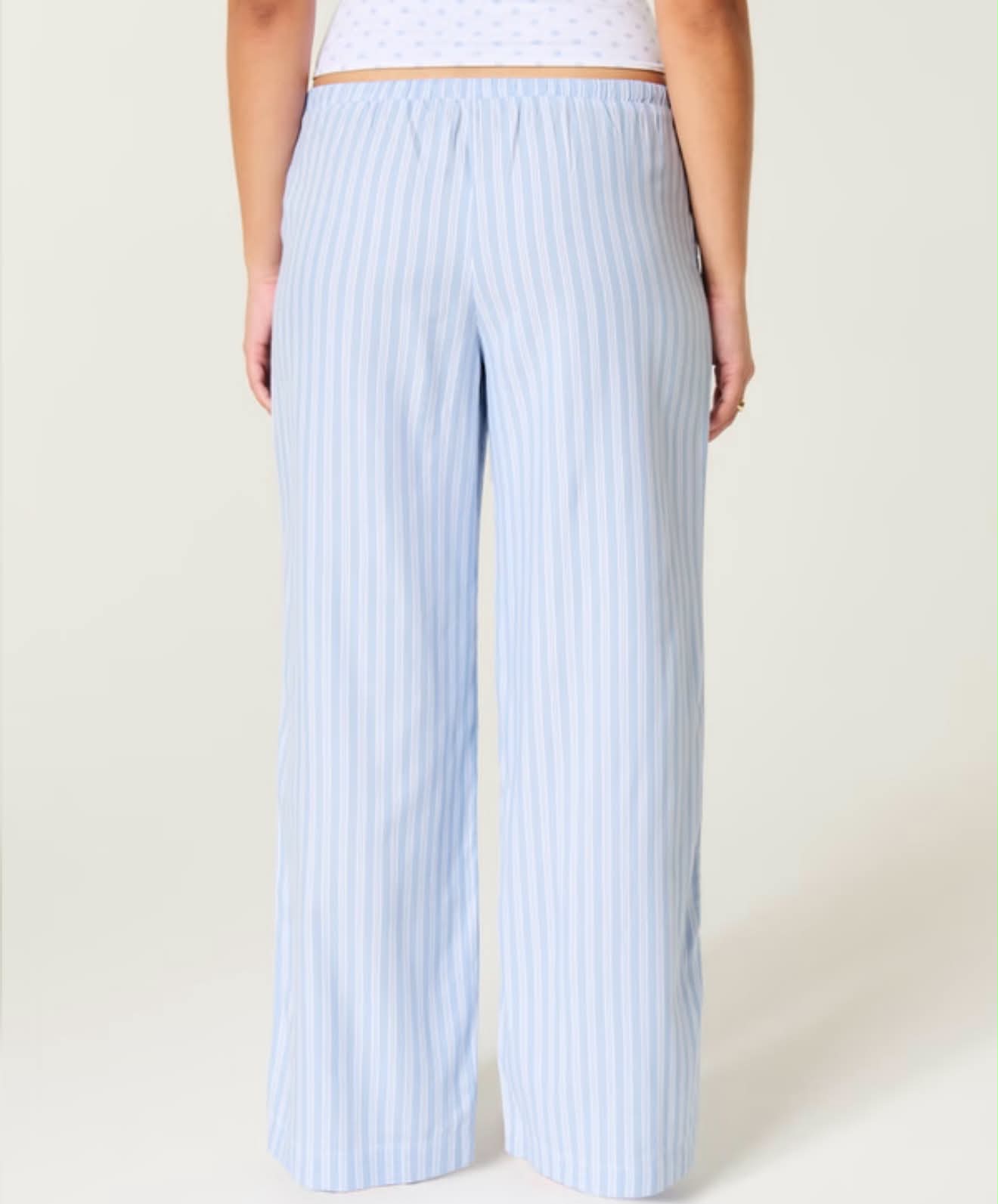 Pantalones de pierna ancha Oxford