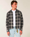 Vintage Plaid Flannel Overshirt