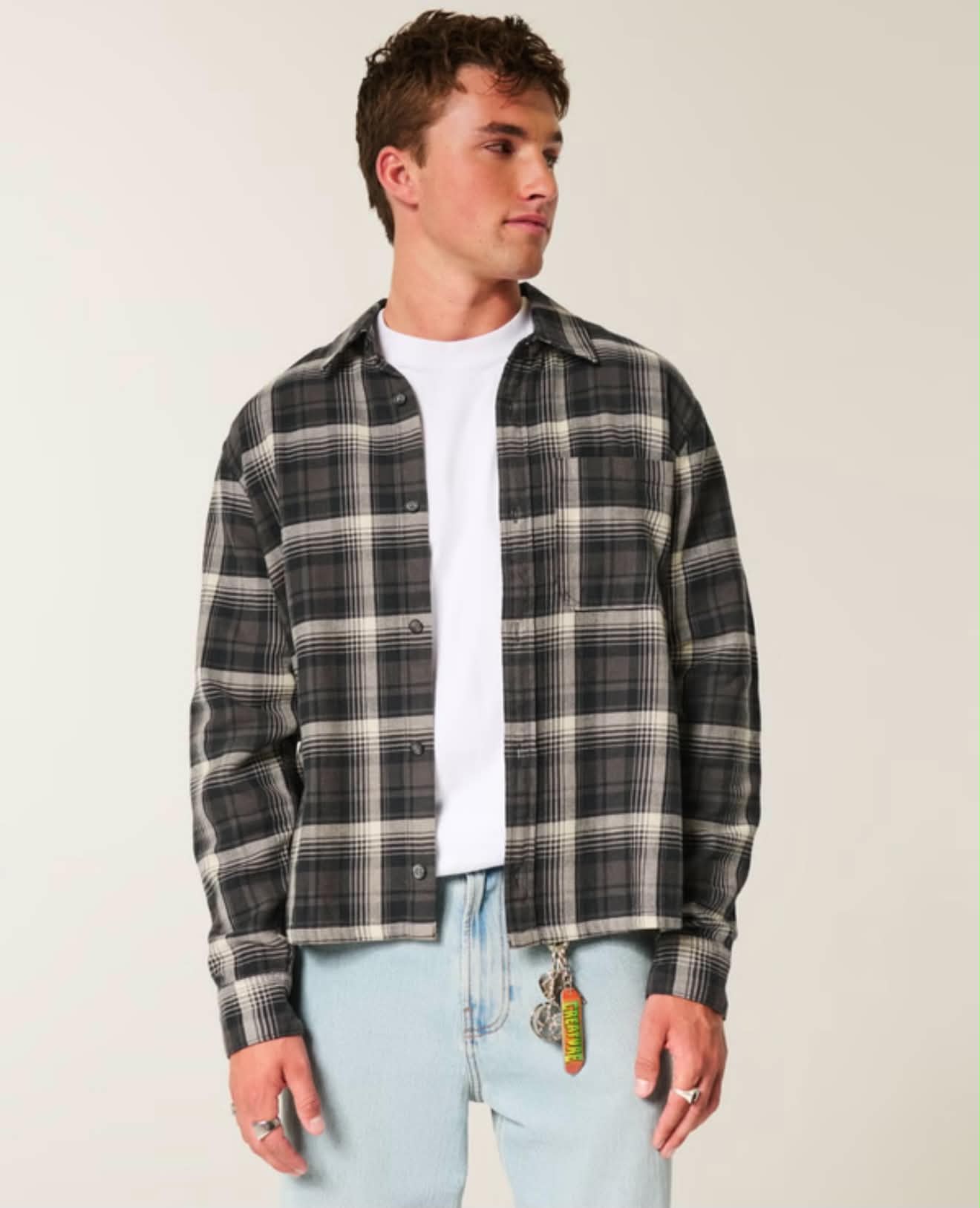 Vintage Plaid Flannel Overshirt