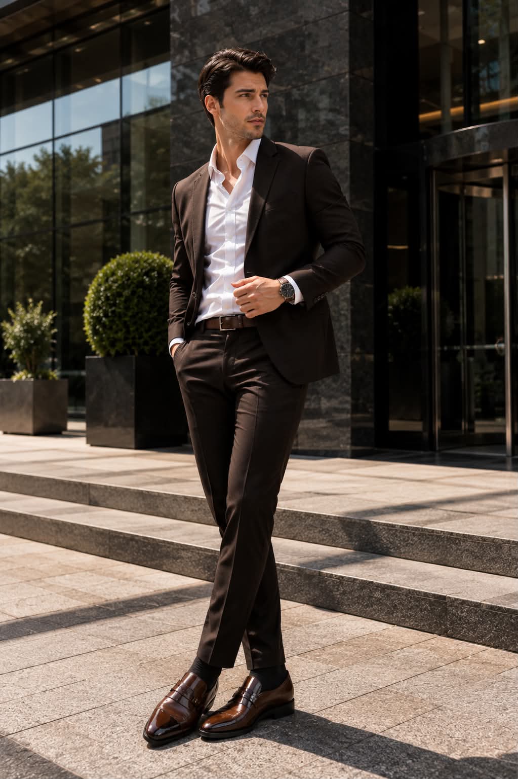 The Executive Oxford — Minimalist Leather Business Shoe