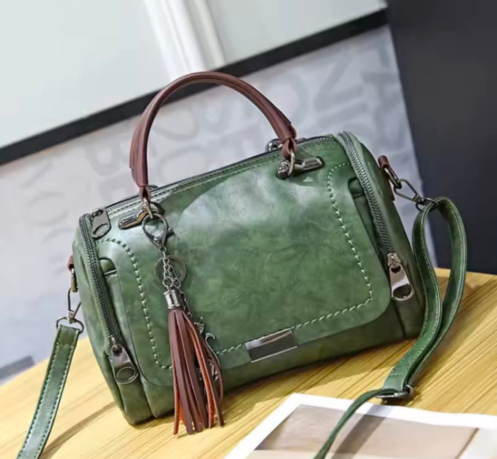 Vintage Luxe Tassel Handbag