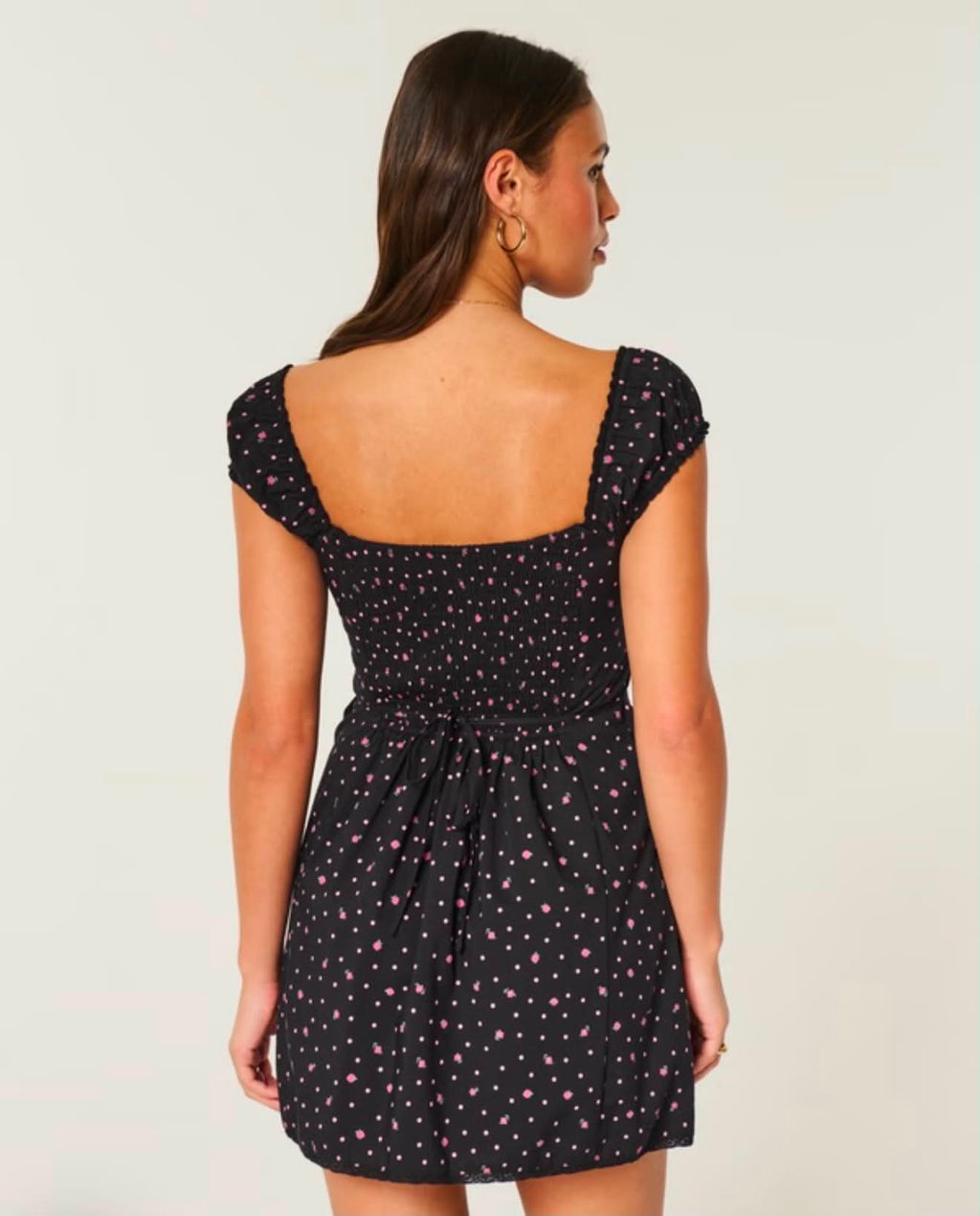 Vestido camisero abotonado de manga japonesa
