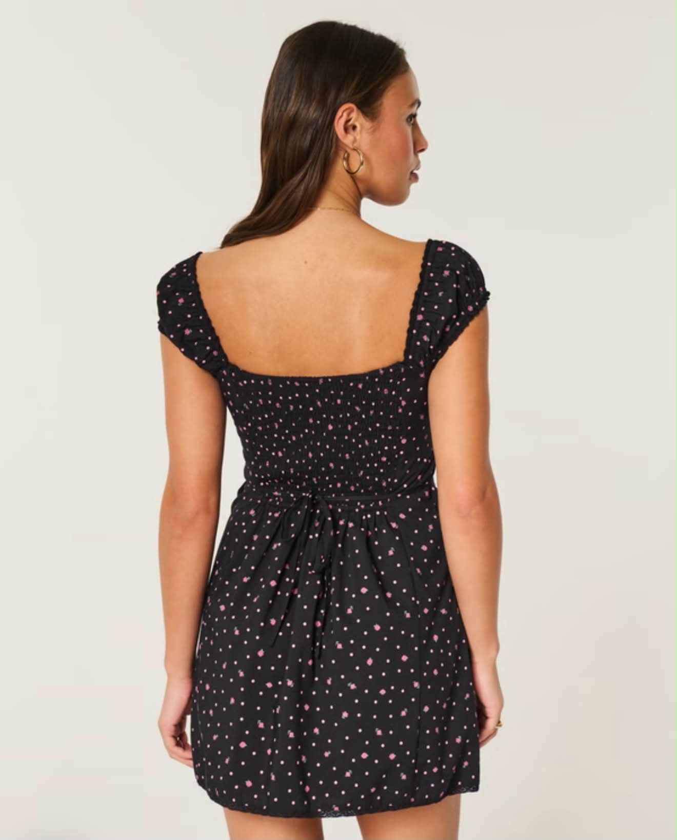 Vestido camisero abotonado de manga japonesa