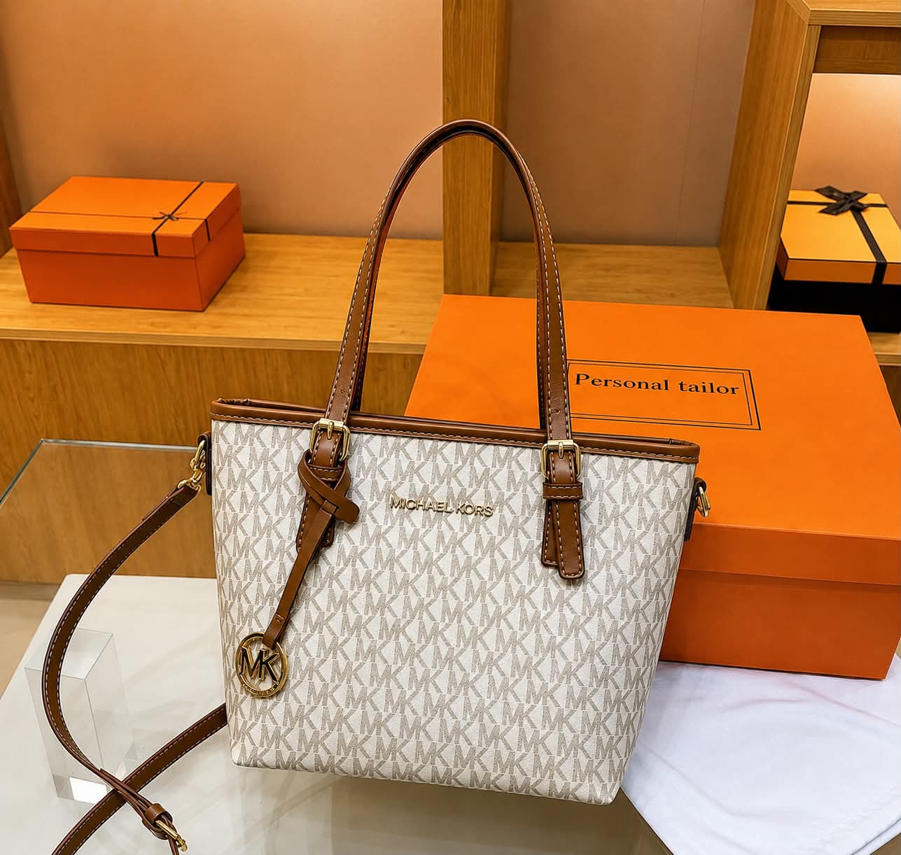 The Emblem Bag — Monogram Print Tote