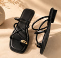 The Riviera Sandal — Crisscross Strap Slide