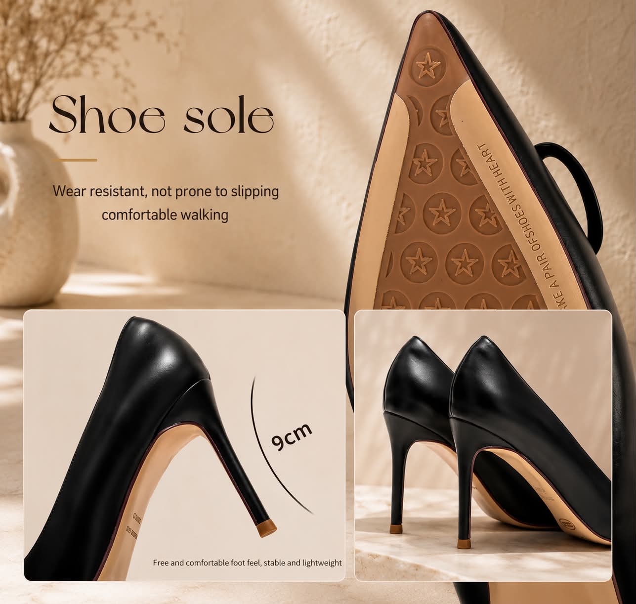 The Carnival Heel — Pointed-Toe Stiletto with Metallic Buckle